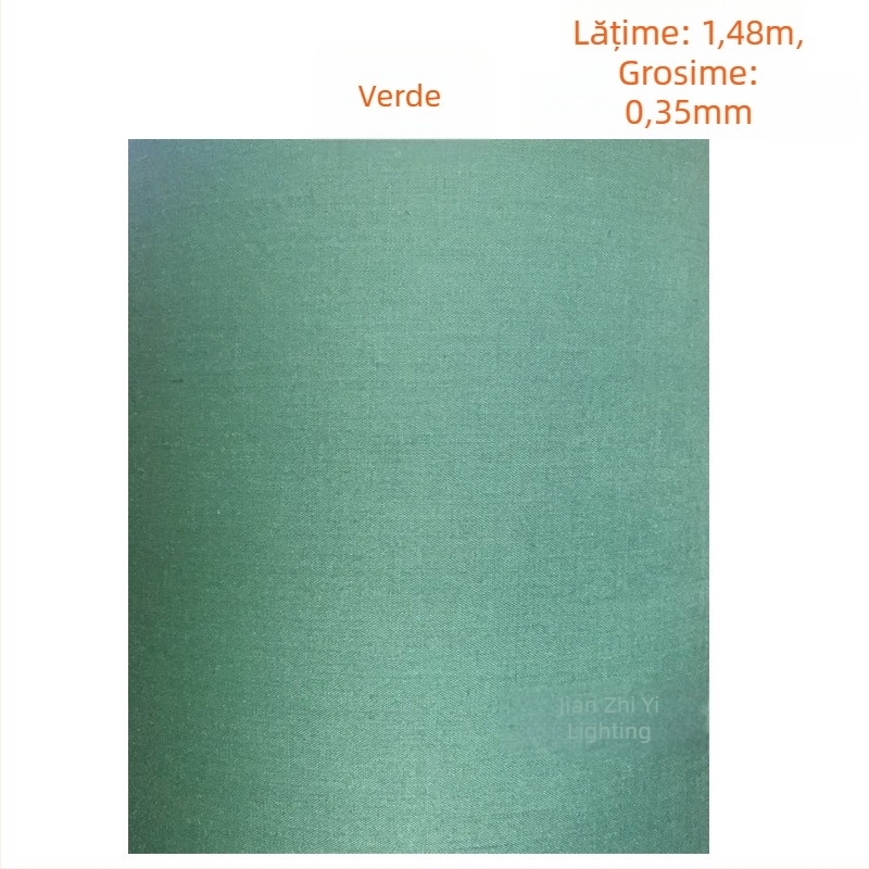 Set materiale pentru abajur DIY: țesătură TC, hârtie pergament, materiale colorate din bumbac și in pentru veioza de masă