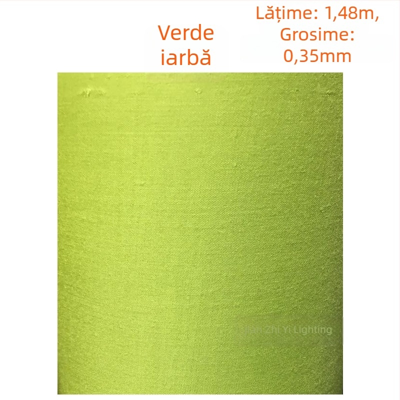 Set materiale pentru abajur DIY: țesătură TC, hârtie pergament, materiale colorate din bumbac și in pentru veioza de masă