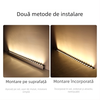 Lumină de spălare a zidului exterior, impermeabilă, iluminare de peisaj cu luminozitate ridicată, bandă lungă încastrată în pământ