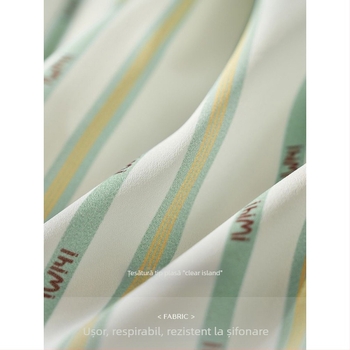 Cămașă polo cu guler, mâneci lungi, verde deschis, amestec chenille-spandex, primăvara 2025