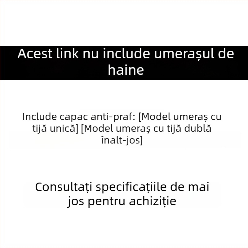 Husă antipraf pentru umeraș de haine pe podea, cu două bare la înălțimi diferite și o singură bară; husă lungă pentru paltoane și geci