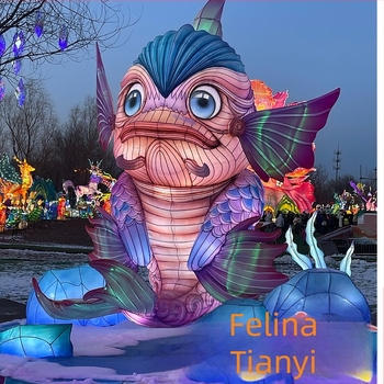 Lampioane decorative mari pentru Festivalul de Toamnă și iluminare LED a peisajului pentru spectacole nocturne