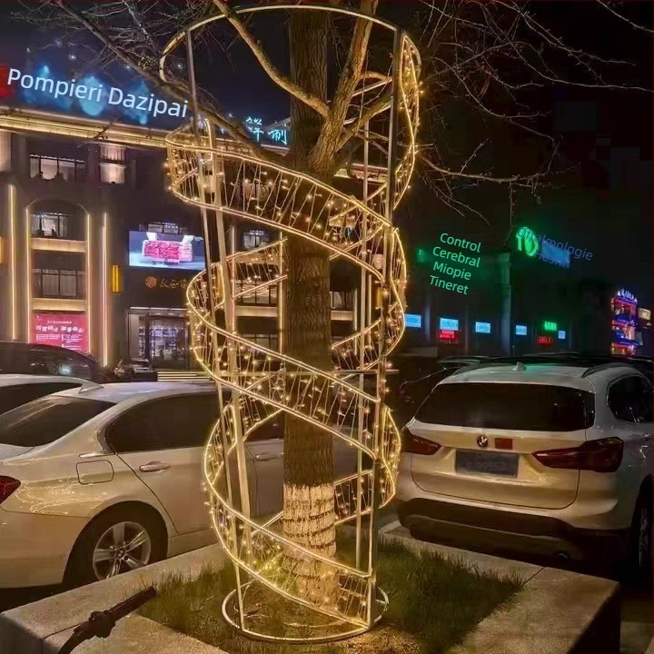 Lumină ambientală LED în formă de copac pentru exterior — iluminare decorativă pentru drumuri, centre comerciale, parcuri și zone pitorești, rezistență IP66, suspensie în formă de copac