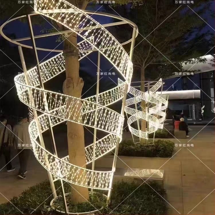 Lumină ambientală LED în formă de copac pentru exterior — iluminare decorativă pentru drumuri, centre comerciale, parcuri și zone pitorești, rezistență IP66, suspensie în formă de copac