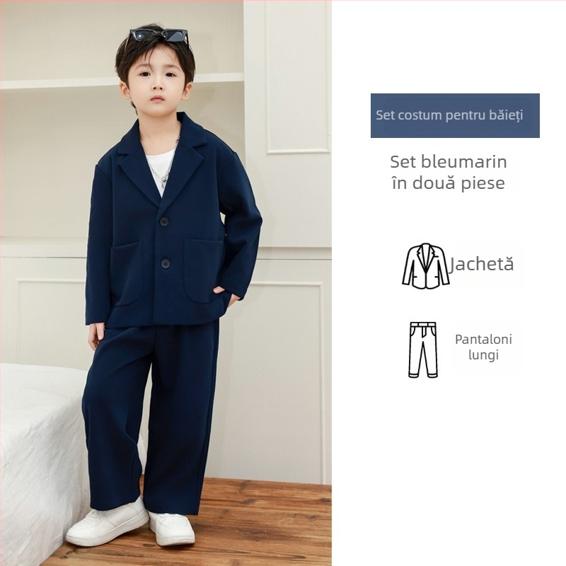 Set de costum pentru copii băieți, toamnă casual, ținută festivă de zi de naștere, noul model 2025