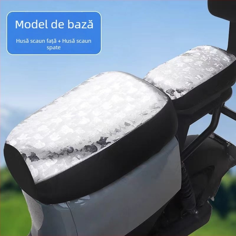 Husă de scaun PU pentru vehicule electrice Shenyuan A7/A8/T90, izolație termică și protecție solară, husă impermeabilă T300 009