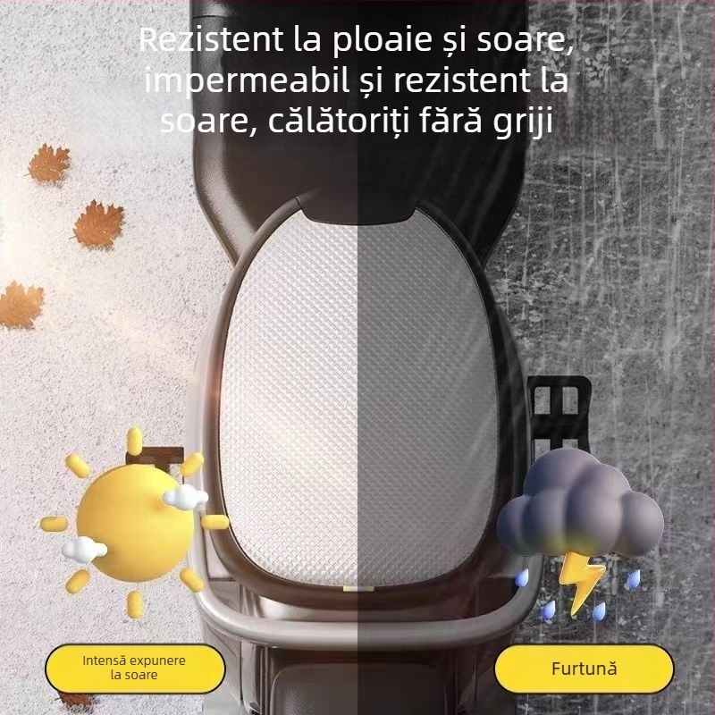 Husă universală pentru scaunul vehiculelor electrice, completă, impermeabilă și rezistentă la UV, pentru curieri.