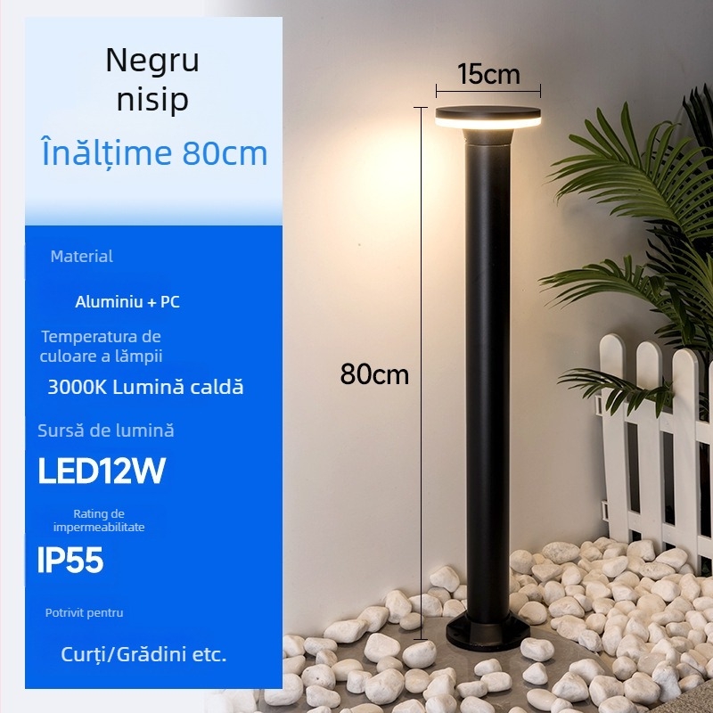 Lumină LED solară pentru exterior – gazon, vile, parcuri și iluminat peisaj exterior
