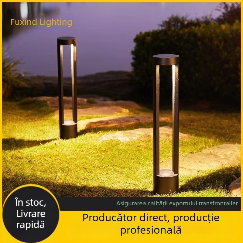 Lampă exterioară impermeabilă pentru gazon și grădină, alimentare electrică, iluminare peisagistică ultralumină, cu control al luminii