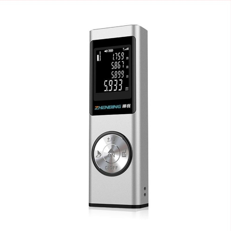 Metru de distanță cu laser, riglă electronică infraroasă, seria W, intervalul 0,5–80 m, precizie 0,001 m, greutate 52 g, dimensiuni 10,06 × 3,21 × 1,85 cm, personalizare
