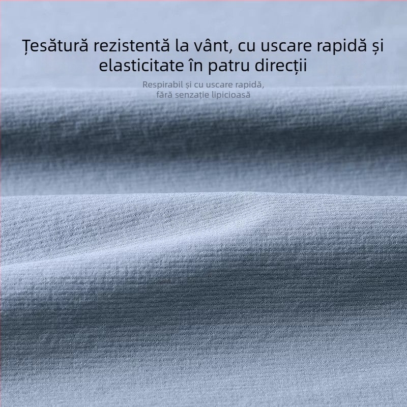 Jachetă de vânt pentru bărbați, primăvară–toamnă, uscare rapidă și protecție la vânt, pentru ciclism și alergare, mâneci lungi, îmbrăcăminte de fitness, design nou