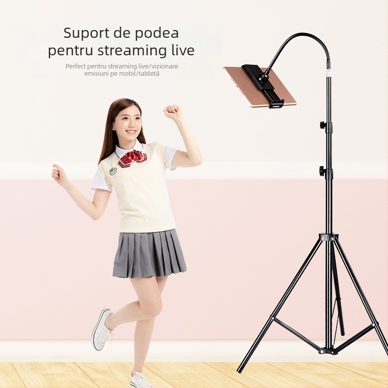 Trepied pentru telefon și tabletă, staționar, pentru streaming live și selfie