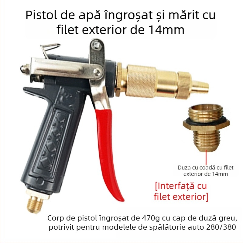Black Cat pistolă de spray pentru spălat mașini cu cap de alamă, înaltă presiune, universal 280/380/55/58, 360°