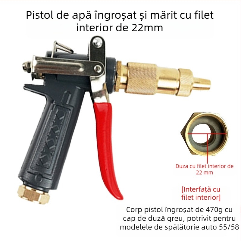 Black Cat pistolă de spray pentru spălat mașini cu cap de alamă, înaltă presiune, universal 280/380/55/58, 360°