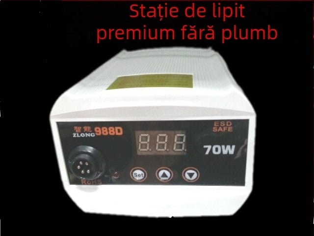 Stație de lipire Smart 988D cu temperatură constantă, 70W, fără plumb, afișaj digital