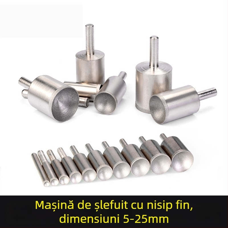 Polizor de mărgele cu cap de aspirație pentru mărgele din chihlimbar, ceară de albine, jad, agat și Bodhi