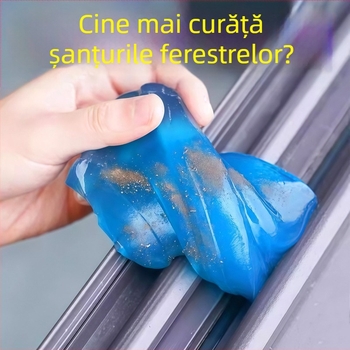 Unealtă de curățare a șanțurilor ferestrei cu gel moale reutilizabil pentru îndepărtarea prafului și curățarea spațiilor