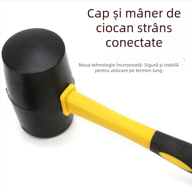 Cioc de cauciuc pentru montaj plăci ceramice, cu mâner din cauciuc