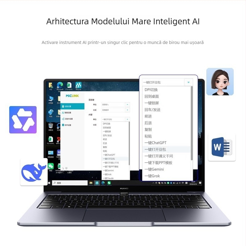 Hub USB-C inteligent, cu voce AI, traducere în 146 de limbi