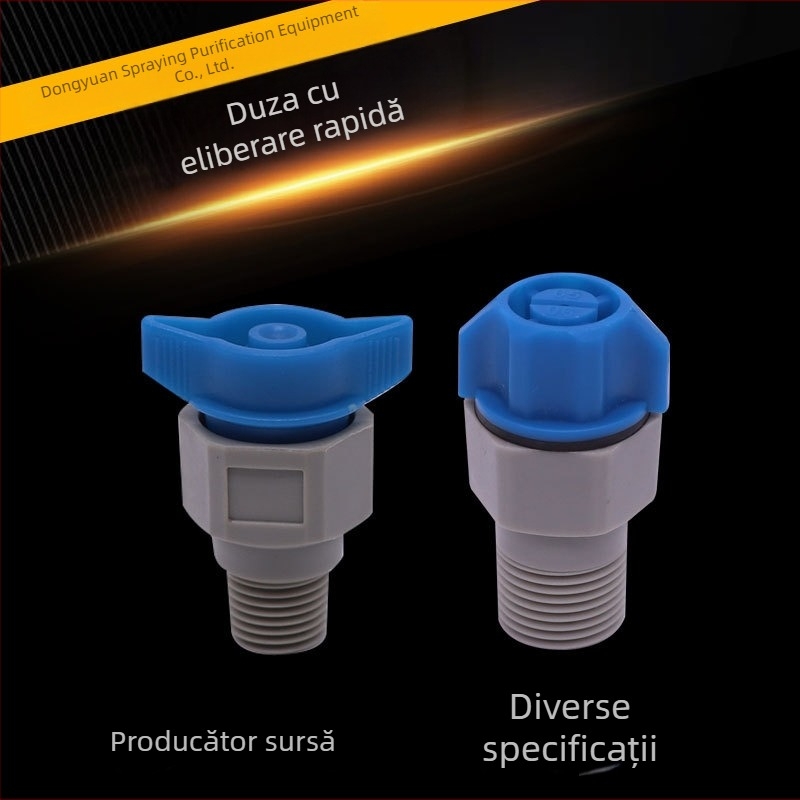 Building Source duză plastică de pulverizare cu atomizare, conexiune cu eliberare rapidă și filet exterior