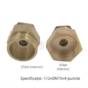 Duză atomizatoare reglabilă din alamă DN15 pentru irigații în grădină, răcire și eliminarea prafului
